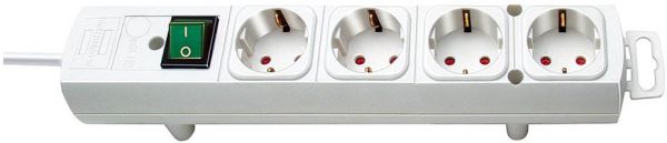 Comfort Line Steckdosenleiste 4 fach weiß