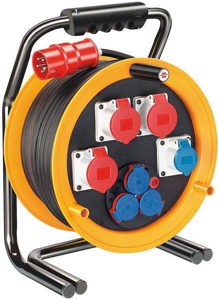 Brobusta CEE 4 IP44 Industrie/Baustellen-Kabeltrommel 40m H07RN-F 5G2,5