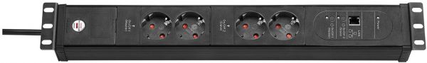 Premium Web Line Internet Steckdosenleiste 2 Master 2 Slave 19"