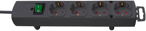 Comfort Line Steckdosenleiste 4 fach schwarz