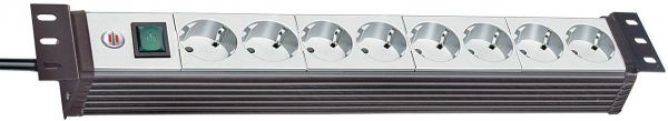 Premium Line 19" Steckdosenleiste für Schaltschränke 8 fach